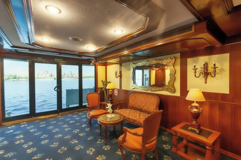 Lounge aboard the Orient Nile Romance Nile Cruise Nile cruise